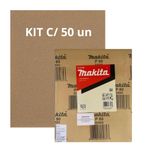KIT 50 FOLHAS DE LIXA 230MM X 280MM GRÃO 80 PARA MADEIRA MAKITA