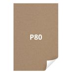 KIT 50 FOLHAS DE LIXA 230MM X 280MM GRÃO 80 PARA MADEIRA MAKITA