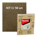KIT 50 FOLHAS DE LIXA 230MM X 280MM GRÃO 40 PARA MADEIRA MAKITA