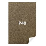 KIT 50 FOLHAS DE LIXA 230MM X 280MM GRÃO 40 PARA MADEIRA MAKITA