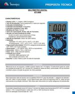MULTÍMETRO DIGITAL PORTÁTIL ET-1000 MINIPA ORIGINAL