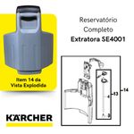 RESERVATÓRIO DEPÓSITO COMPLETO 4L EXTRATORA SE4001 KARCHER
