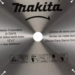 DISCO DE SERRA PARA MADEIRA 305 X 25.4 X 60T 12