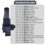 INTERRUPTOR FURADEIRA BOSCH GBM 550 / GSB 19-2