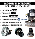 MOTOR ASPIRADOR DE PO ELETROLUX BPS1S - 127V 850W MENOR ELECTROLUX