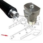 TERMINAL ALUMINIO COM ROSCA PISTOLA HD585