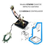 CONTROLADOR 18V MAKITA CHAVE DE IMPACTO DTW300