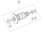 INDUZIDO SERRA MARMORE DW860 127V DEWALT