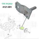 SUB CONJUNTO EIXO + SUPORTE PARA RODA CORTADORES TRAPP MC30 MC35 MC40 MC50 MC60 MC80 MC90