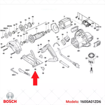PLACA BASE PARA SERRA MÁRMORE BOSCH GDC150 GDC151 (COD. ANT. 1600A00N3F)