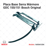 PLACA BASE PARA SERRA MÁRMORE BOSCH GDC150 GDC151 (COD. ANT. 1600A00N3F)