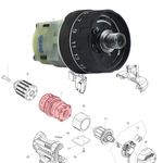 CONJUNTO DA ENGRENAGEM TRANSMISSÃO MAKITA DHP482