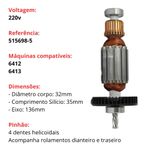 INDUZIDO ROTOR MAKITA 220V - 6412 6413