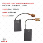 PAR DE ESCOVA DE CARVÃO BOSCH 11C35 GSH 16-28