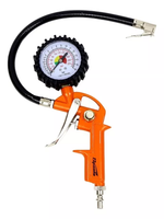 CALIBRADOR DE PNEUS PNEUMÁTICO 1/4 ROSCA NPT COM MANOMETRO SPARTA  