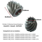 PINHÃO 10 DENTES DEWALT DWE4212