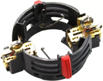 GUIA  CONJUNTO  PORTA ESCOVA COM CARVÃO BOSCH MARTELO GBH 2-28 GBH 2-24D (COD. ANT. 1614336093)  