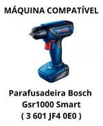 KIT JOGO DE BATERIA PARA PARAFUSADEIRA BOSCH GRS1000 SMART