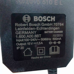 CARREGADOR PARAFUSADEIRA GSR 1000 SMART 15V BOSCH
