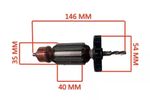 INDUZIDO 127V FURADEIRA BOSCH GSB550RE 3601AA01D0
