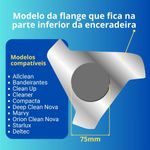 ESCOVA DE NYLON CLEANER ALLCLEAN 400MM COM FLANGE