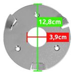 FLANGE DE AÇO METAL 3 GARRAS ENCERADEIRA 300 / 350 CLEANER