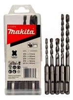 KIT JOGO DE BROCAS SDS-PLUS 5 PEÇAS DE 6MM A 10MM