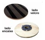 SUPORTE VELCRO CLEANER 350MM + DISCO VERDE ENCERADEIRA 350MM