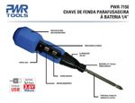 CHAVE DE FENDA PARAFUSADEIRA BATERIA RECARREGAVEL BIT 1/4