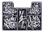 JOGO DE BROCAS CONCRETO / MADEIRA / METAL / BITS / BUCHAS COM 300PÇ MTX