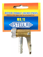 BICO DE TRAVA P/ ENCHER PNEUS MANG 1/4 S/ RETENÇÃO DE AR STEULA  