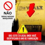 EIXO PORTA FERRAMENTA MARTELETE D25133 DEWALT (COD. ANT. NA015421 / N424934 / NA098108)