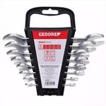 JOGO CHAVE FIXA BOCA CROMO VANADIO 6 A 22 MM 8PÇ  GEDORE RED