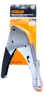 ALICATE CRIMPADOR DE CABO COAXIAL ACR6 TERM RG6/RG59 FOXLUX