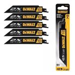 KIT 5 PÇ LÂMINA SERRA SABRE DEWALT 6 POL CORTE METAL DWA4186