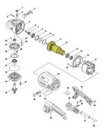 INDUZIDO 127V ESMERILHADEIRA MAKITA GA7020 GA9020 SA7021