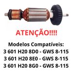 INDUZIDO 127V ESMERILHADEIRA BOSCH GWS8-115  