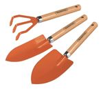 KIT JARDINAGEM HORTA PAZINHA E ANCINHO AÇO TRAMONTINA