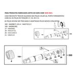 KIT CONJUNTO EEIXO PORTA FERRAMENTA DEWALT 25133 - FAB ANTES 2021