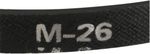 CORREIA DE TRANSMISSÃO DE BORRACHA DE MÁQUINA M-26