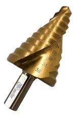 BROCA ESCALONADA 9 A 36 HSS ESPIRAL TITÂNIO PROFISSIONAL MTX