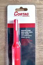 HASTE ENCAIXE SDS PLUS E PINO CENTRO VERMELHA 400MM CORTAG