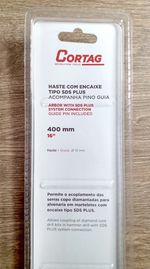 HASTE ENCAIXE SDS PLUS E PINO CENTRO VERMELHA 400MM CORTAG