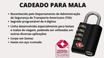 CADEADO EXECUTIVO 4 SEGREDOS SENHA P/ MALA VIAGEM TSA PADO