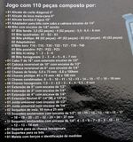 MALETA CAIXA FERRAMENTAS JOGO KIT 110 PÇ COMPLETA 9SR EDA