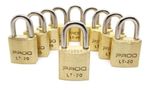 CADEADO LATÃO PADO 20MM MESMO SEGREDO MESMA CHAVE KIT 10 UN.