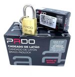 CADEADO LATÃO PADO 20MM MESMO SEGREDO MESMA CHAVE KIT 10 UN.