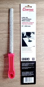 LIMA DE TUNGSTÊNIO MEIA CANA 8 POL. 200 MM CORTAG  