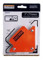 ESQUADRO MAGNÉTICO SOLDA 12KG STARFER 3 POL 75MM STARFER 2UN