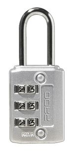 CADEADO MESMO SEGREDO ZAMAC HASTE AÇO CROMADO PADO 25MM